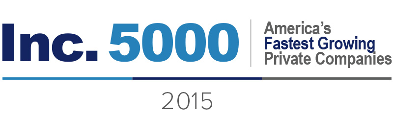 Logo for Inc.5000 fastest growing companies 2015