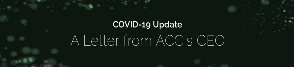 A Letter from ACC's CEO Regarding COVID-19 and indirect procurement categories