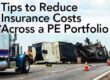 Trucks in a wreck show Tips to Reduce Insurance Costs Across a PE Portfolio